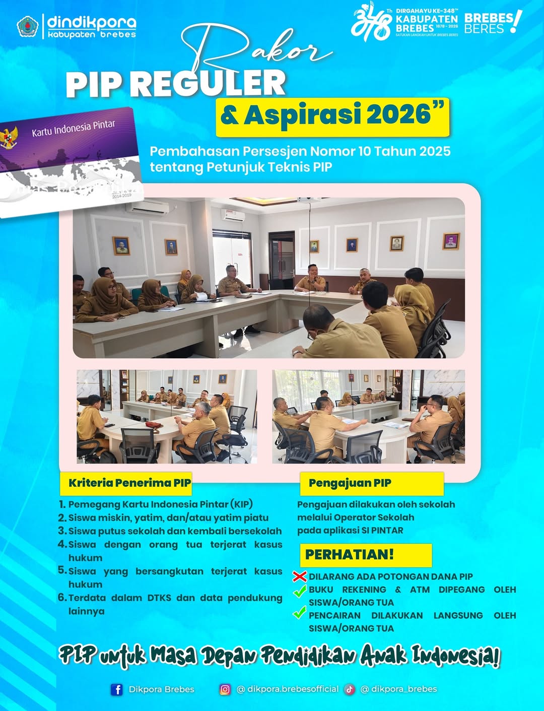 Rakor PIP Reguler dan Aspirasi 2026